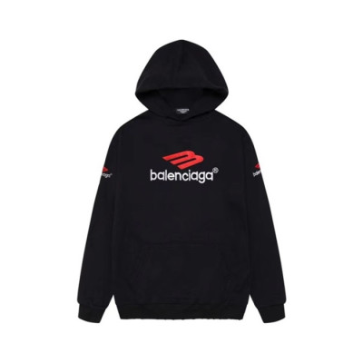 발렌시아가 남성 블랙 후드티 - Balenciaga Mens Black Hoodie - ba704x