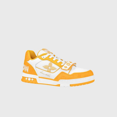 루이비통 남성 벨크로 스트랩 트레이너 옐로우 【매장-160만원대】 - Louis vuitton Mens Yellow Sneakers - lv1901x