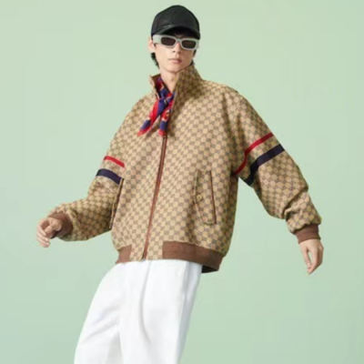 구찌 남성 캐쥬얼 브라운 집업 자켓 - Gucci Mens Brown Jackets - gu1015x