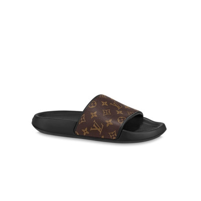 루이비통 남/녀 워터프런트 브라운 뮬 슬리퍼 【매장-110만원대】 - Louis vuitton Unisex Brown Slippers - lv1918x