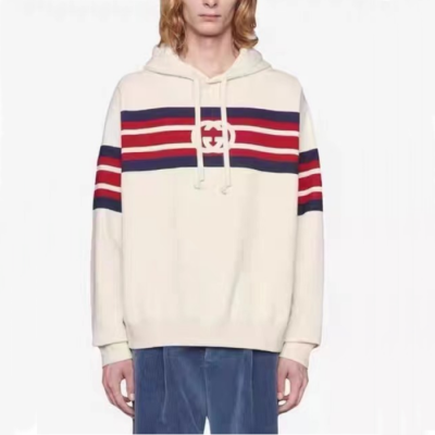 구찌 남성 화이트 후드티 - Gucci Mens White Hoodie - gu1023x