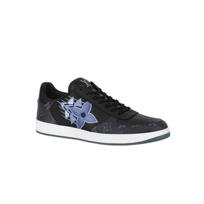 루이비통 남성 리볼리 블랙 로우탑 스니커즈 【매장-150만원대】 - Louis vuitton Mens Black Sneakers - lv1932x