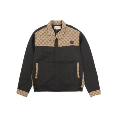 구찌 남성 캐쥬얼 블랙 집업 자켓 - Gucci Mens Black Jackets - gu1029x