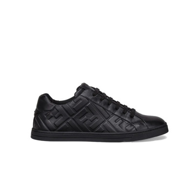 펜디 남성 나파 가죽 블랙 로우탑 스니커즈 【매장-100만원대】 - Fendi Mens Black Sneakers - fe504x