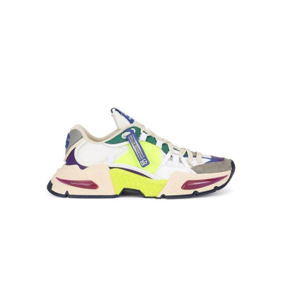 돌체앤가바나 남성 믹스 소재 에어 마스터 라임 스니커즈 【매장-120만원대】 - Dolc&Gabbana Mens Neon Sneakers - dol488x