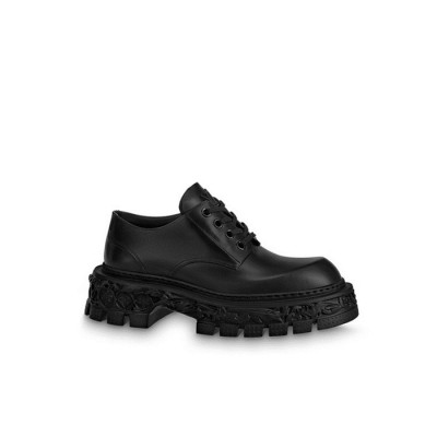 루이비통 남성 카프스킨 바로크 더비 로퍼1AAHAO 【매장-200만원대】 - Louis vuitton Mens Black Loafer - lv1959x