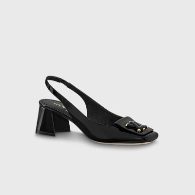 루이비통 여성 쉐이크 슬링백 펌프스 1AB0TW 【매장-160만원대】 - Louis vuitton Womens Black Sandals - lv1966x