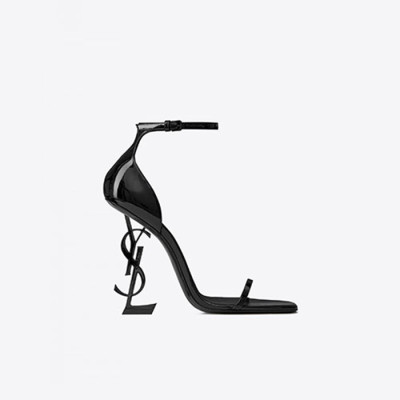 생로랑 여성 페이턴트 오피움 샌들 【매장-240만원대】 - Saint Laurent  Womens Black High-heels - ysl427x