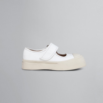 마르니 여성 나파 가죽 메리제인 스니커즈 화이트 【매장100만원대】 - Marni Womens White Sneakers - ma24x