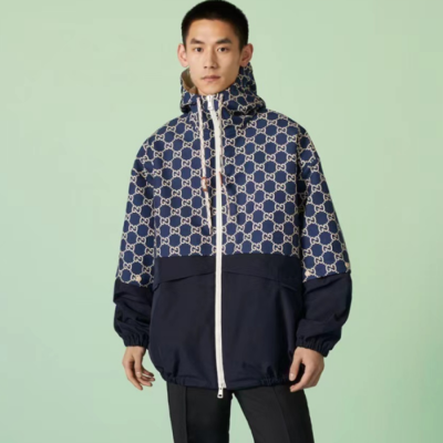 구찌 남성 네이비 집업 자켓 - Gucci Mens Navy Jackets - gu1080x