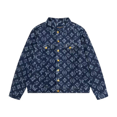 루이비통 남성 블루 자켓 - Louis vuitton Mens Blue Jackets - lv1977x