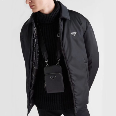 프라다 남성 블랙 패딩 자켓 - Prada Mens Black Jackets - pr768x