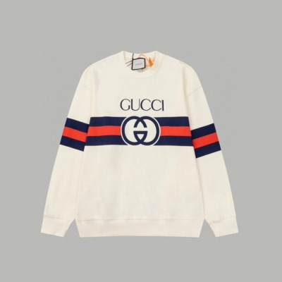 구찌 남성 베이직 아이보리 맨투맨 - Gucci Mens Ivory Tshirts - gu1089x