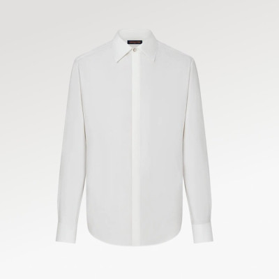 루이비통 남성 화이트 셔츠 - Louis vuitton Mens White Shirts - lv1993x