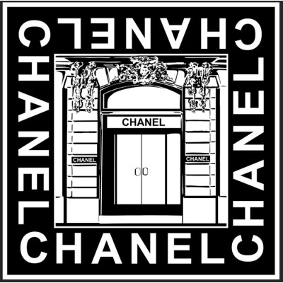 샤넬 여성 블랙 머플러 - Chanel Womens Black Muffler - ch569x