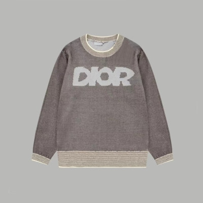 디올 남성 그레이 크루넥 니트 - Dior Mens Gray Kntis - di800x