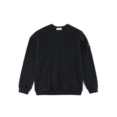 스톤아일랜드 남성 모던 블랙 맨투맨 - Stone Island Mens Black Tshirts - st91x