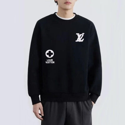 루이비통 남성 블랙 맨투맨 - Louis vuitton Mens Black Tshirts - lv2015x