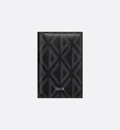 디올 남성 블랙 반지갑 - Dior Mens Black Half Wallets - di811x