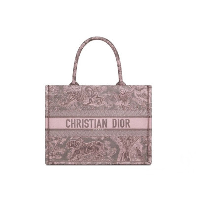 디올 여성 Book Tote 미디엄 백 - Dior Womens Pink Tote Bag - di836x