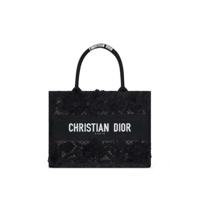 디올 여성 Book Tote 미디엄 백 - Dior Womens Black Tote Bag - di837x