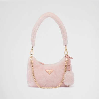 프라다 여성 핑크 호보 - Prada Womens Pink Hobo Bag - pr790x