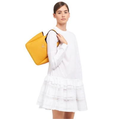 프라다 여성 옐로우 버킷백 - Prada Womens Yellow Bucket Bag - pr797x