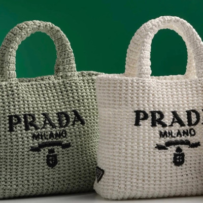 프라다 여성 화이트 토트백 - Prada Womens White Tote Bag - pr804x