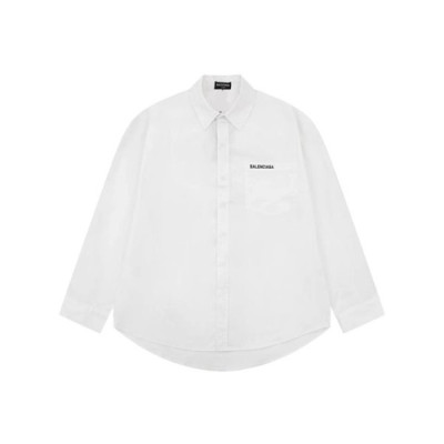 발렌시아가 트렌디 남성 화이트 셔츠 - Balenciaga Mens White  Tshirts - ba820x