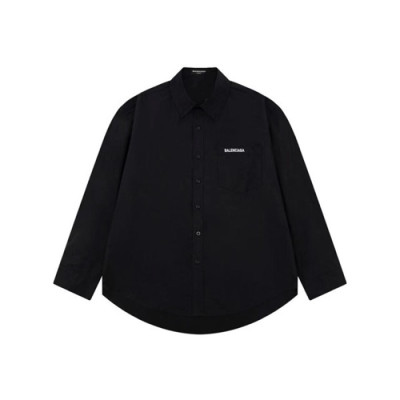 발렌시아가 트렌디 남성 블랙 셔츠 - Balenciaga Mens Black Tshirts - ba821x
