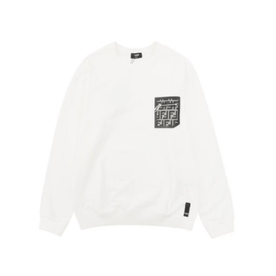 펜디 남성 캐쥬얼 화이트 맨투맨 - Fendi Mens White Tshirts - fe548x