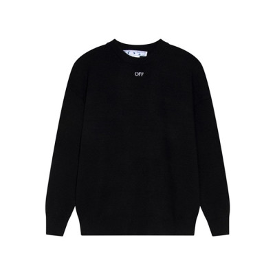 오프화이트 남성 블랙 니트 - Off-white Mens Black Knits - of76x