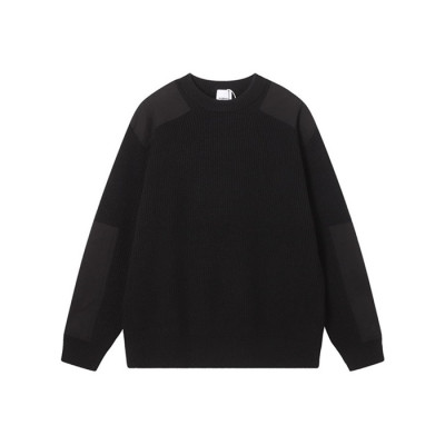 버버리 남성 블랙 크루넥 스웨터 - Burberry Mens Black Sweaters - bu349x