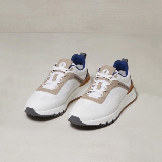 브루넬로쿠치넬리 남성 화이트 스니커즈 - Brunello Cucinelli Mens White Sneakers - bru83x