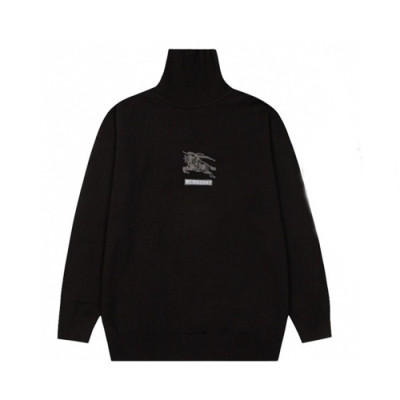 버버리 남성 블랙 터틀넥 스웨터 - Burberry Mens Black Sweaters - bu354x