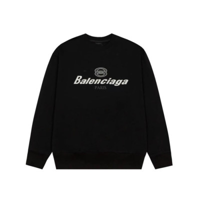 발렌시아가 남성 블랙 맨투맨 - Balenciaga Mens Black Tshirts - ba864x
