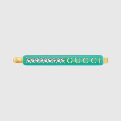 구찌 여성 그린 헤어핀 - Gucci Womens Green Hairpin - acc687x