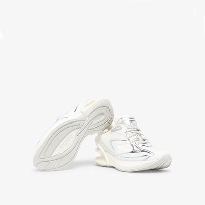 펜디 남/녀 화이트 스니커즈 - Fendi Unisex White Sneakers - fe553x
