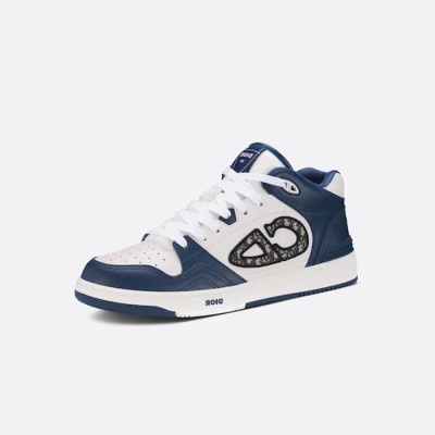 디올 남/녀 네이비 스니커즈 - Dior Unisex Navy Sneakers - di874x