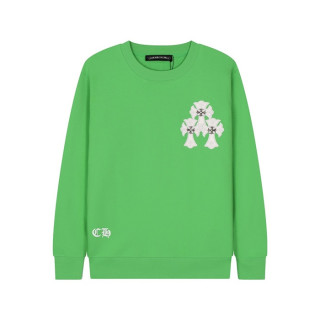 크롬하츠 남성 그린 맨투맨 - Chrome Hearts Mens Green Tshirts - ch217x