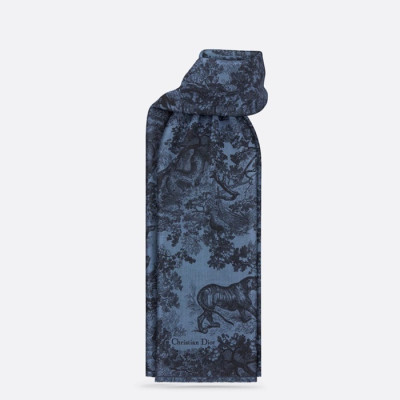 디올 여성 블루 스카프 - Dior Womens Blue Scarf - di885x