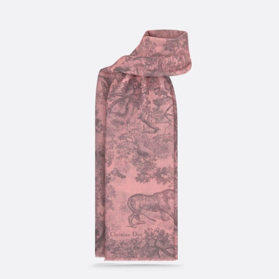 디올 여성 핑크 스카프 - Dior Womens Pink Scarf - di886x