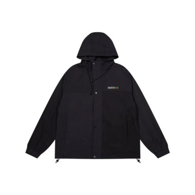 구찌 남성 캐쥬얼 블랙 집업 자켓 - Gucci Mens Black Zip-up Jackets - gu1161x