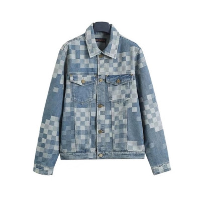 루이비통 남성 블루 자켓 - Louis vuitton Mens Blue Jackets - lv2087x