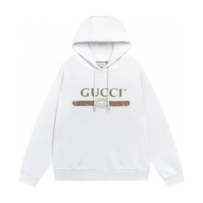 구찌 남성 화이트 후드티 - Gucci Mens White Hoodie - gu1167x