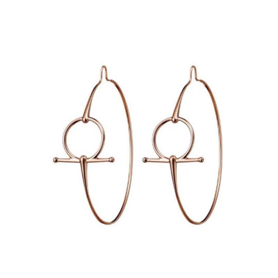 에르메스 여성 로즈 골드 이어링 - Hermes Womens Rose Gold Earring - acc973x