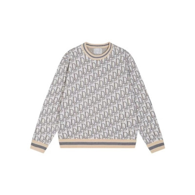 디올 남성 그레이 크루넥 니트 - Dior Mens Gray Knitwear - di899x