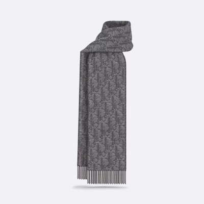 디올 남성 그레이 머플러 - Dior Mens Gray Muffler - acc1328x