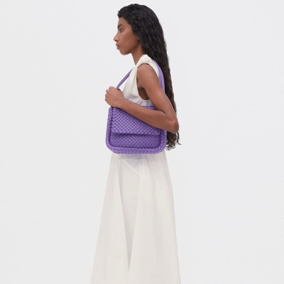 보테가베네타 여성 퍼플 숄더백 - Bottega Veneta Womens Purple Shoulder Bag - bvb105x
