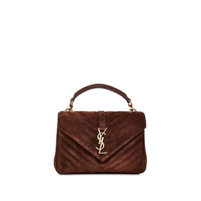 입생로랑 여성 브라운 퀄티드백 - Saint Laurent Womens Brown College - ysb152x